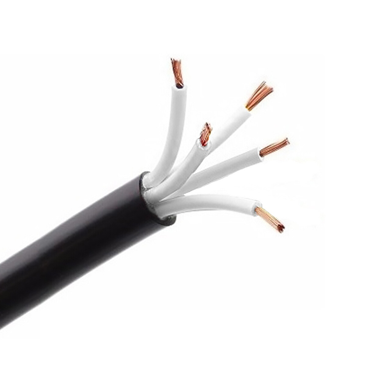 Cable de comando flexible negro, 5x1,5mm² - Funsa - N14306 