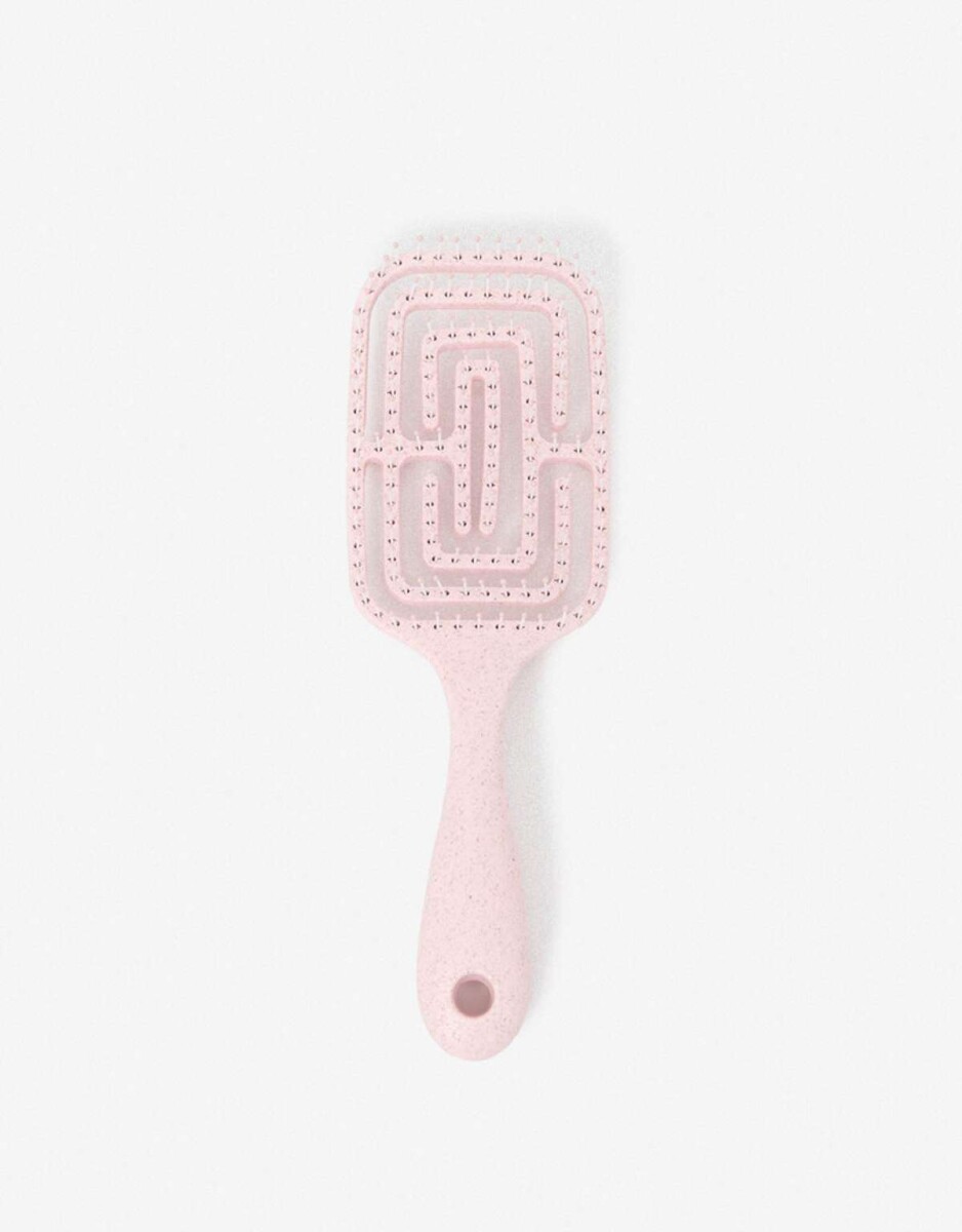 Cepillo Ergonómico De Wheatstraw - Rosa Claro 