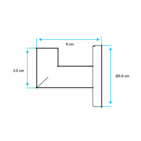 PERCHA SIMPLE METAL ACERO INOX 304 PULIDA BRILLO 000