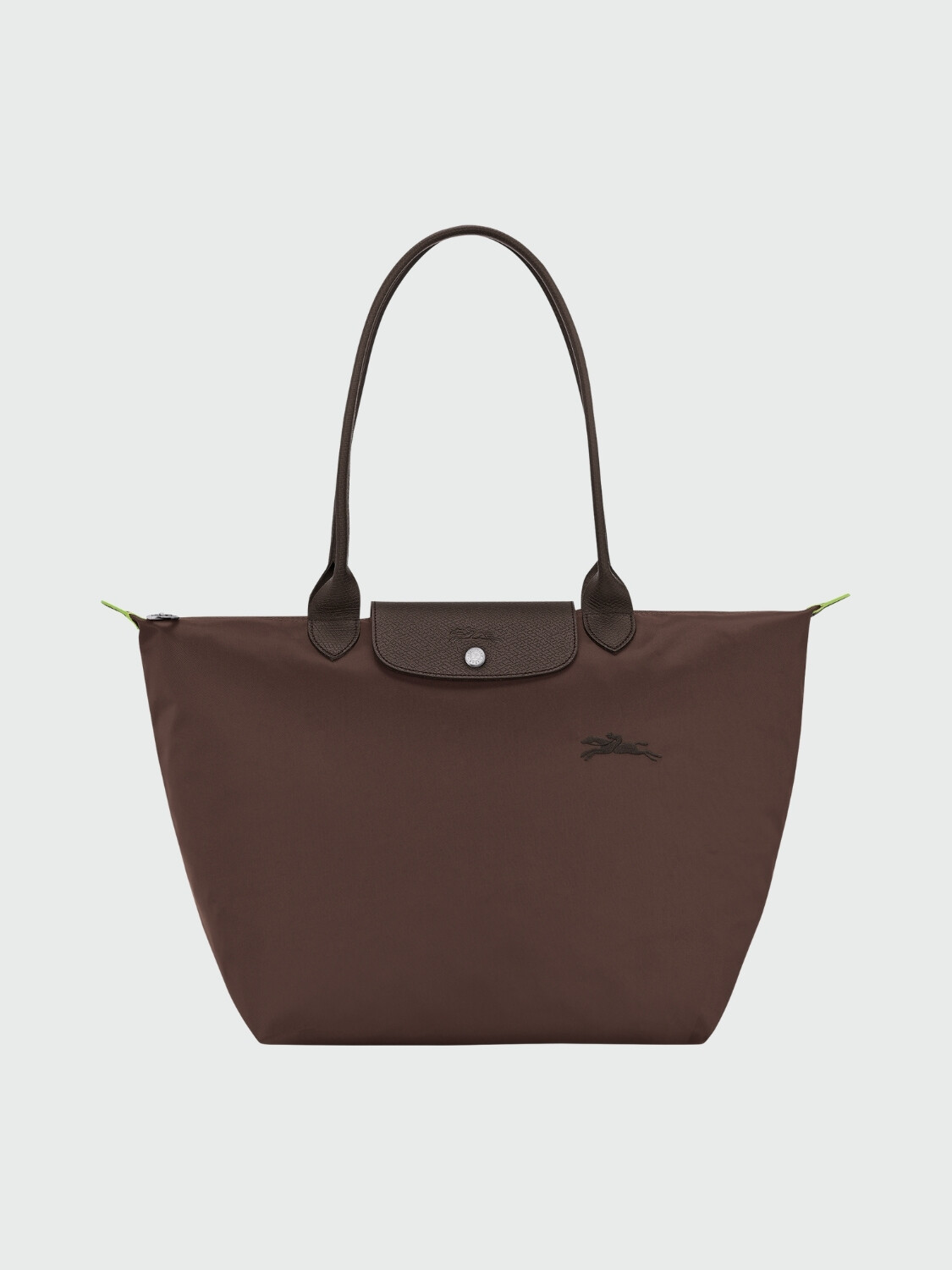 LONGCHAMP - Shoulder Bag Le Pliage Green L Negro Estampado