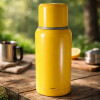 Termo Bala en acero inox de 1 lt Mostaza