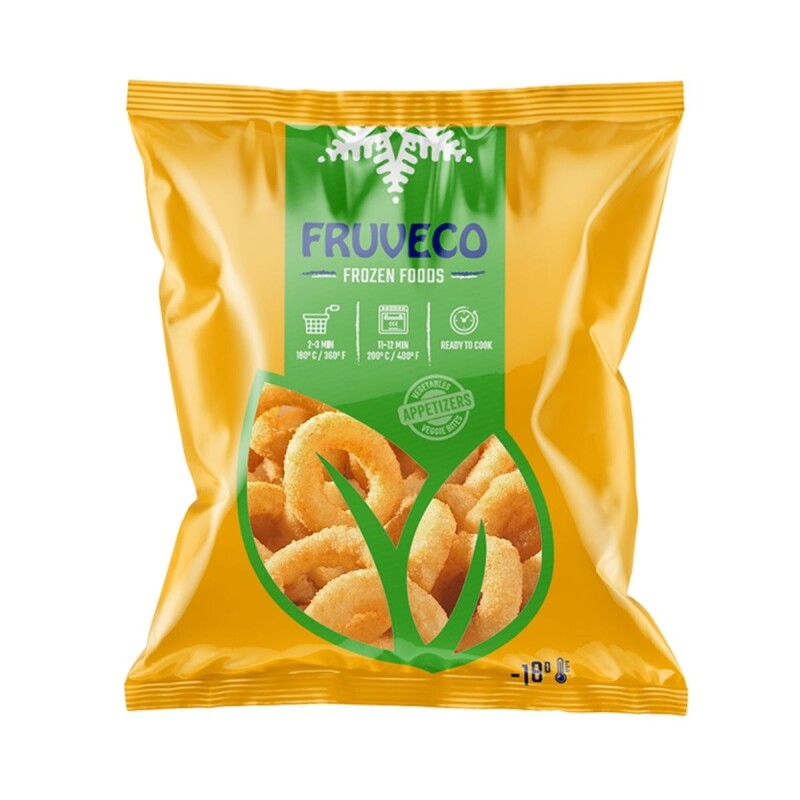 AROS DE CEBOLLA EMPANADOS FRUVECO - 1 KG Aros De Cebolla Empanados Fruveco - 1 Kg