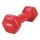 Mancuerna Individual para Aeróbica Lumax Forrada en Goma 4Kg Rojo