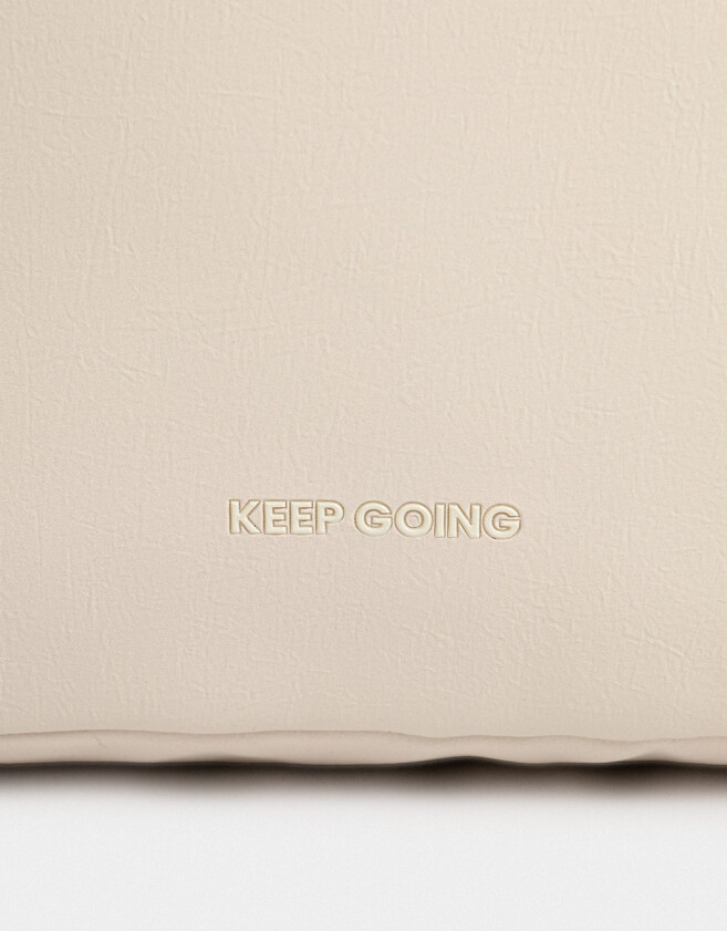 Shopper Cartera Shopper Con Pouch - Blanco Crudo