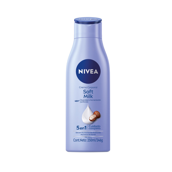 NIVEA BODY MILK SOFT FR. X 250 ML. única
