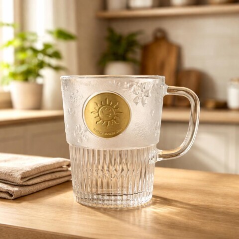 VASO DE VIDRIO RIBETEADO/VETADO VINTAGE (BLANCO – 450 ML) VASO DE VIDRIO RIBETEADO/VETADO VINTAGE (BLANCO – 450 ML)