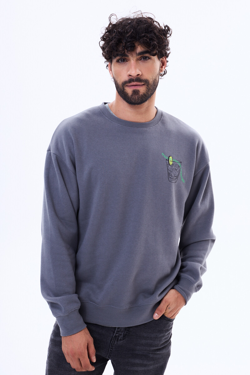 Buzo de felpa Campinas - Gris oscuro 