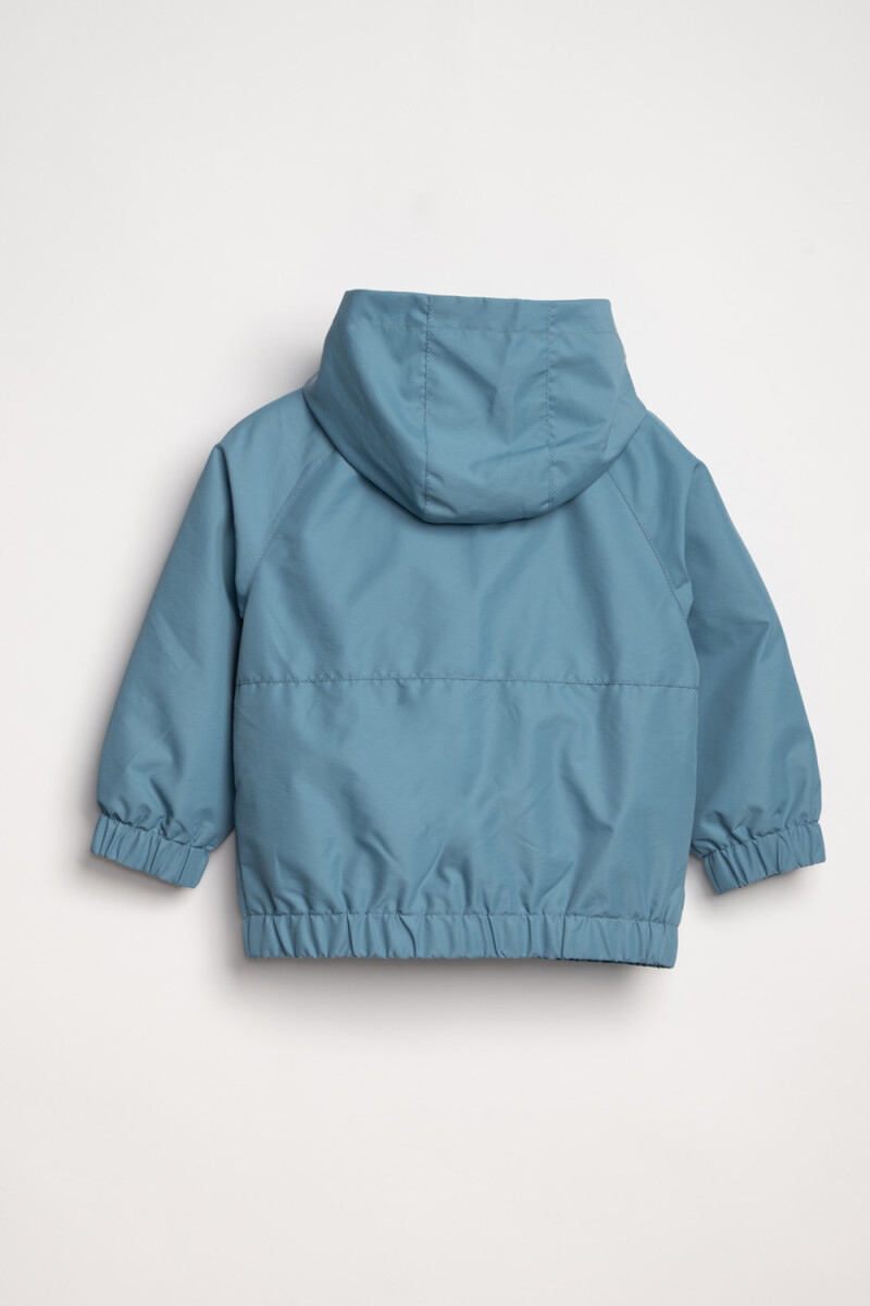 Campera corta viento Azul