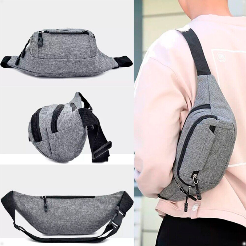 RiÃ±onera Bolso Bandolera de Hombro Gris RiÃ±onera Bolso Bandolera de Hombro Gris