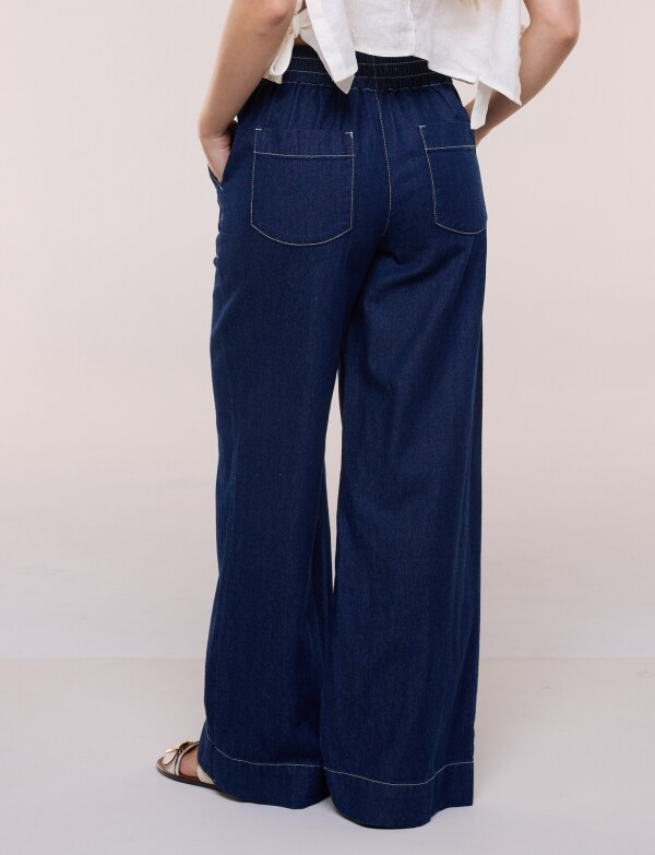 Jean Pull On Wide Leg JEAN OSCURO