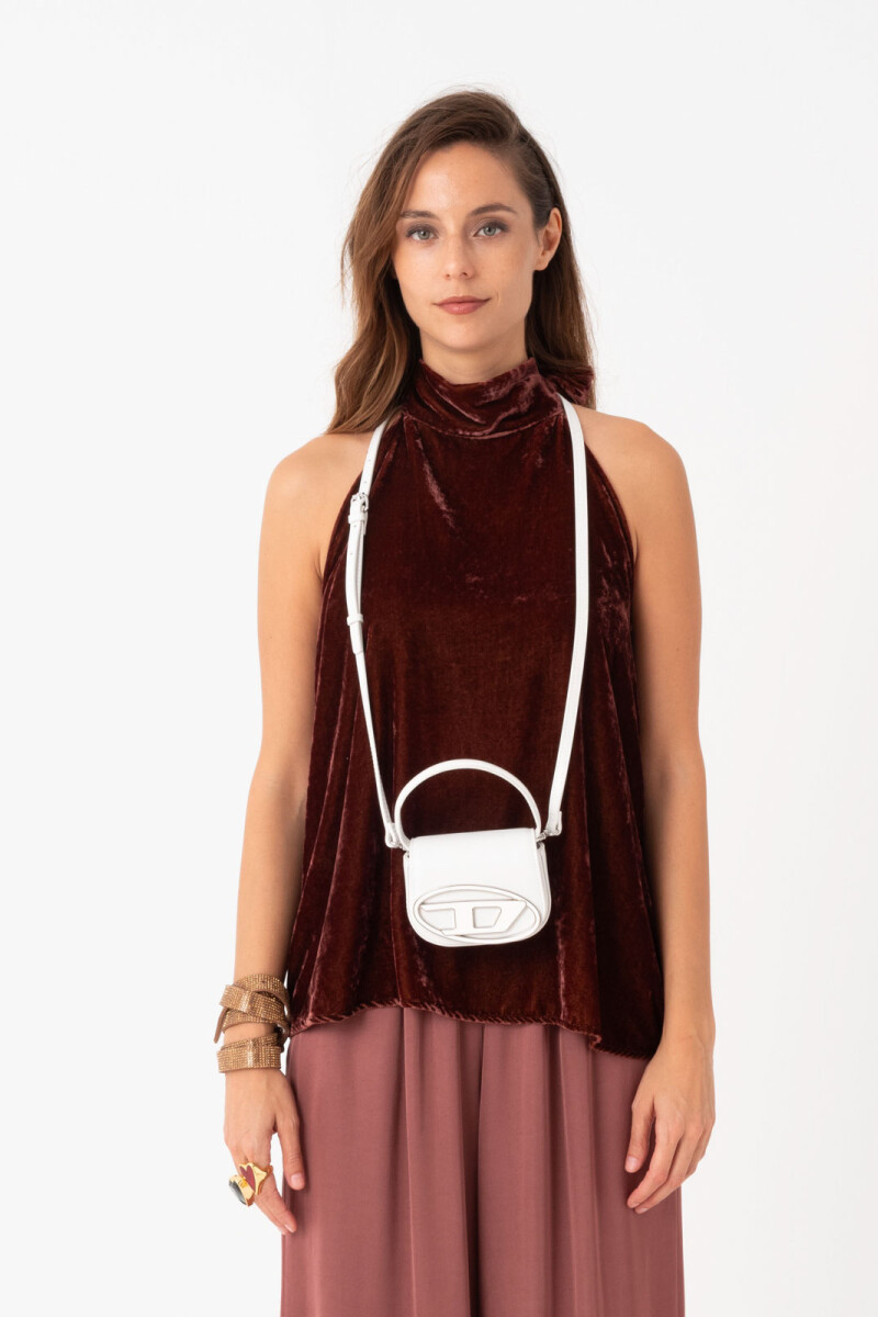 TOP HALTER VELVET Violeta