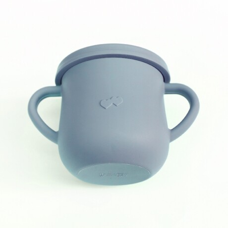 Tupper Taza Infantil Irrompible de Silicona con Asas p/Snaks Azul