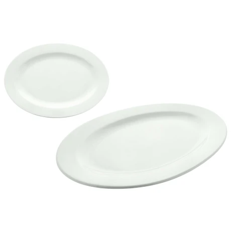 FUENTE CERAMICA BCA OVAL 41.5X30X3CM LISA 23973 FUENTE CERAMICA BCA OVAL 41.5X30X3CM LISA 23973