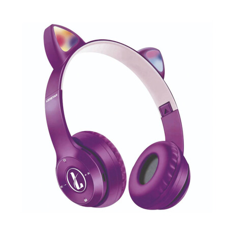 Auriculares Inalambricos De Niño Ledstar Cat Violeta Auriculares Inalambricos De Niño Ledstar Cat Violeta