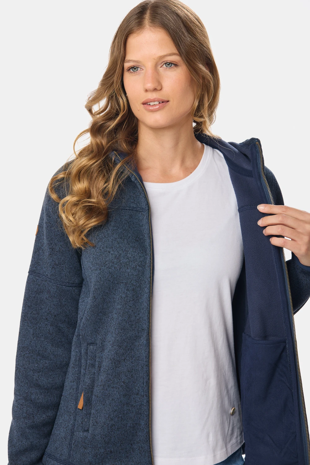 CAMPERA CON CAPUCHA Azul
