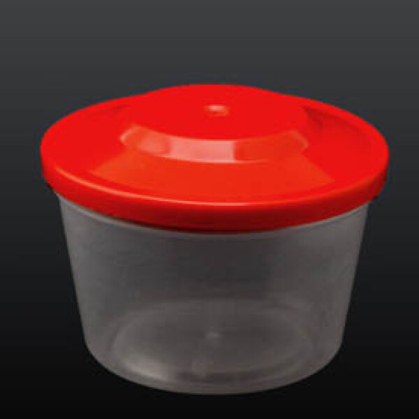 POTE CON TAPA MIEL 1K CUERPO ACRILICO TRANSPARENTE