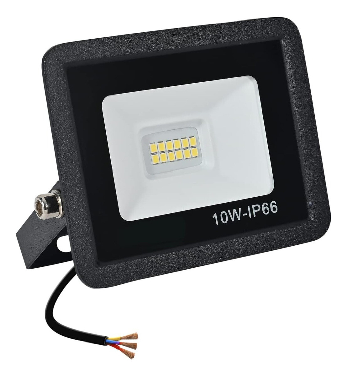 Reflector Foco Led 10w Luz Fria Exterior Ip66 - Negro 