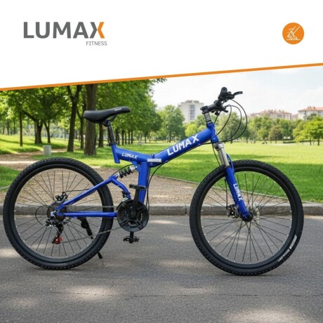 Bicicleta de montaña plegable rodado 26 Lumax Azul