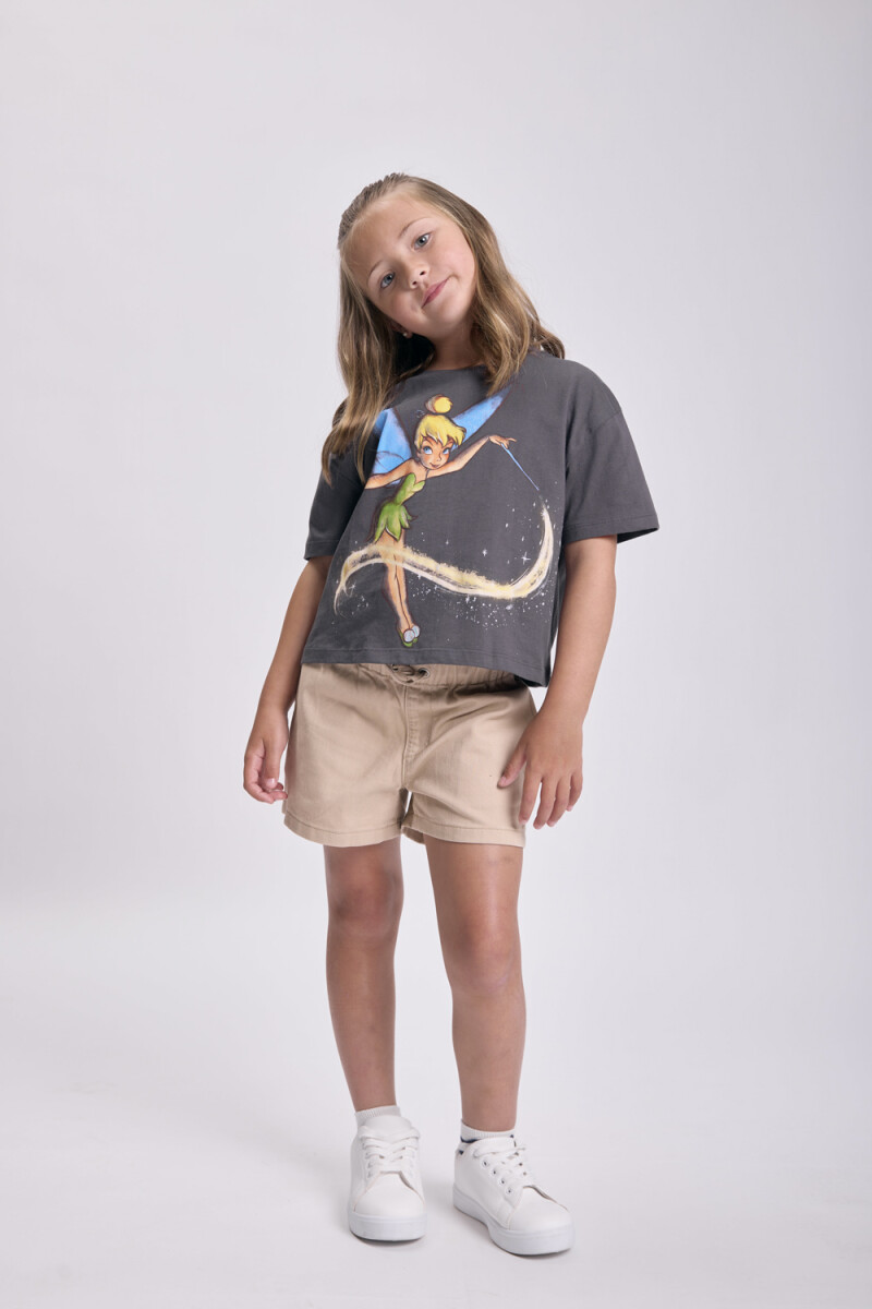 Remera estampa Tinkerbell Gris