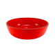 Bacha Redonda De Vidrio Rojo Brillo De Apoyar 42X13