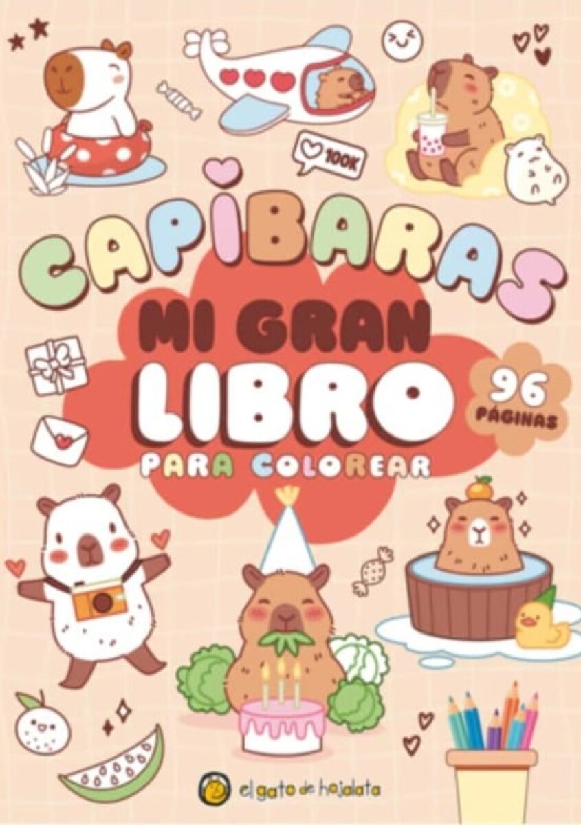 MI GRAN LIBRO PARA COLOREAR CAPIBARAS 