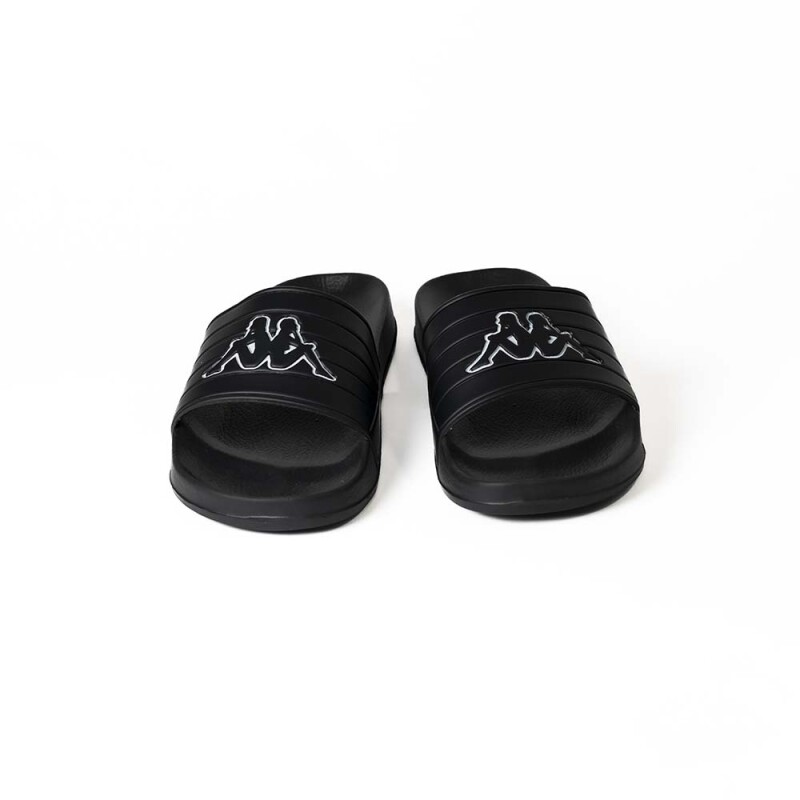 Sandalias Logo Matese Unisex Black - White