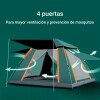 Carpa con Avance Liviana Impermeable Ventilada Capacidad 6 a 7 personas VERDE