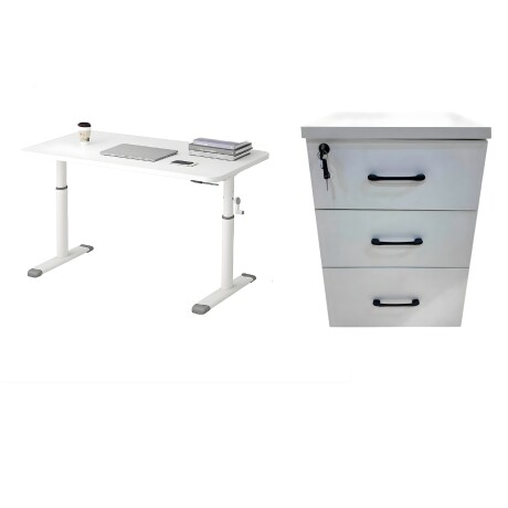 Combo Oficina Escritorio Moderno + Cajonera Funcional Combo Oficina Escritorio Moderno + Cajonera Funcional