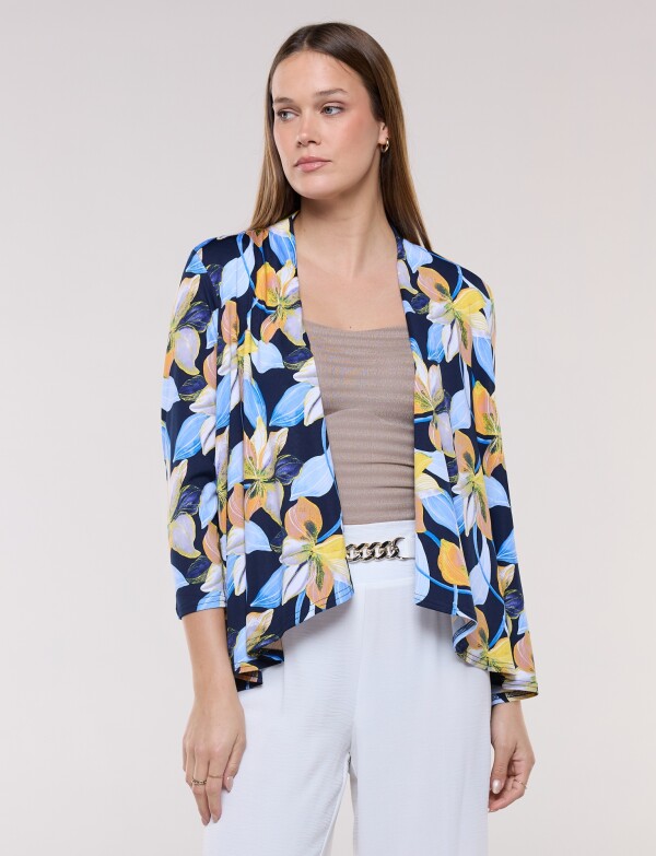 Cardigan Print AZUL/MULTI