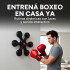 Máquina De Boxeo Bluetooth Música Luces + Guantes Entrena Color Negro