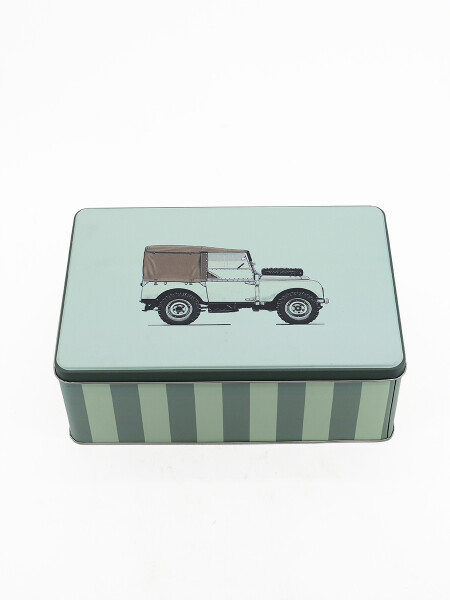 LATA RECTANGULAR ESTAMPADA VERDE (V)