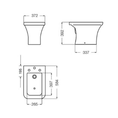 Bidet Blanco Brillo Ferrum 000