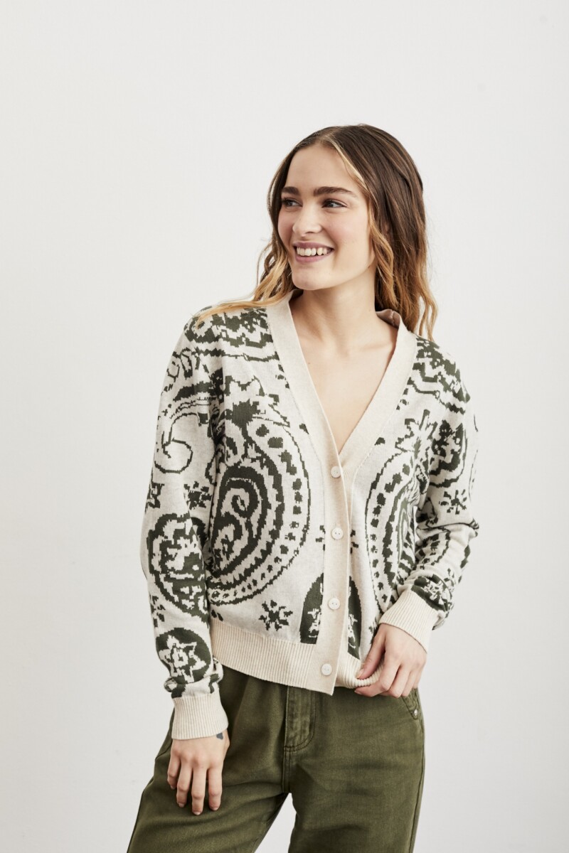 Cardigan Jacquard - Safari 