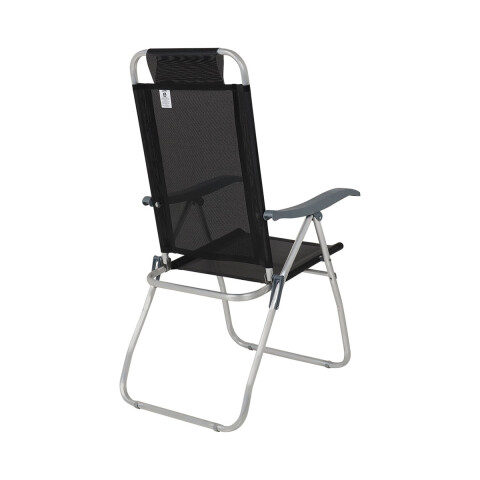 Silla Plegable de Aluminio 4 Posición NEGRO