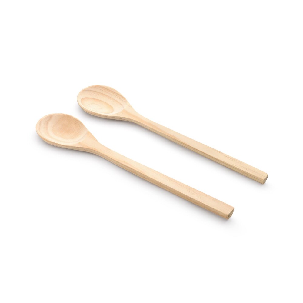 SET 2 CUCHARAS 30 CM MADERA NATURAL-BEIGE