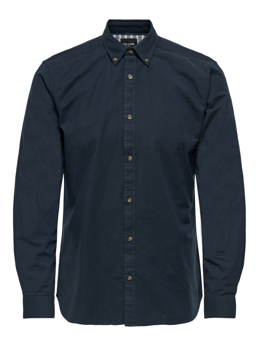 Camisa Blake Oxford Con Tejido Elastizado - Dark Navy 