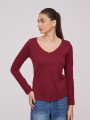 Remera Sidrale Bordeaux Oscuro