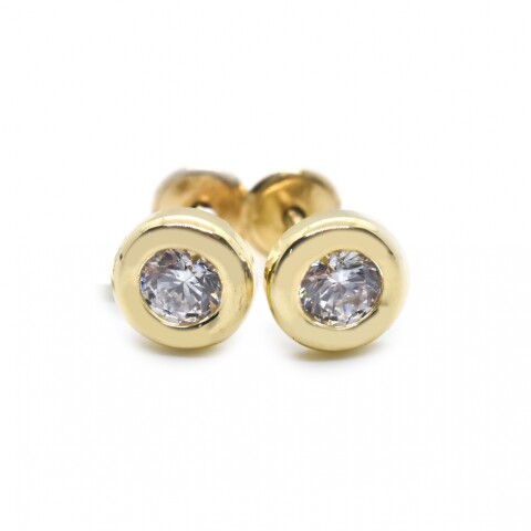 Caravanas en Oro 9 Kilates Con Zirconias Caravanas en Oro 9 Kilates Con Zirconias