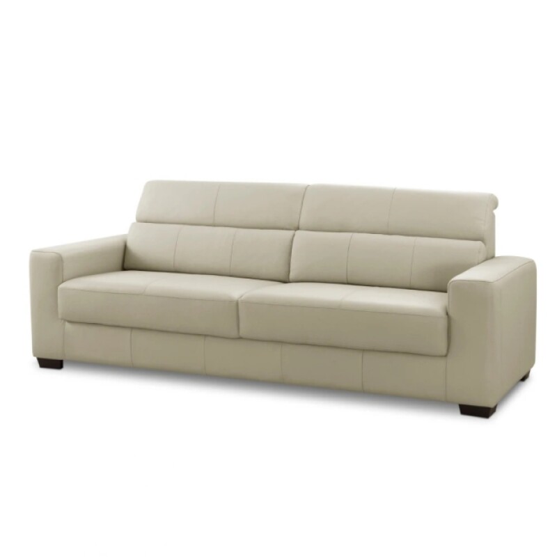 Sofa 3 Cuerpos Cuero Sublime Arena Sofa 3 Cuerpos Cuero Sublime Arena