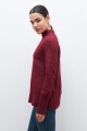 Polera oversized bordo