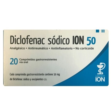 DICLOFENAC ION 50 X 20 COMPRIMIDOS DICLOFENAC ION 50 X 20 COMPRIMIDOS