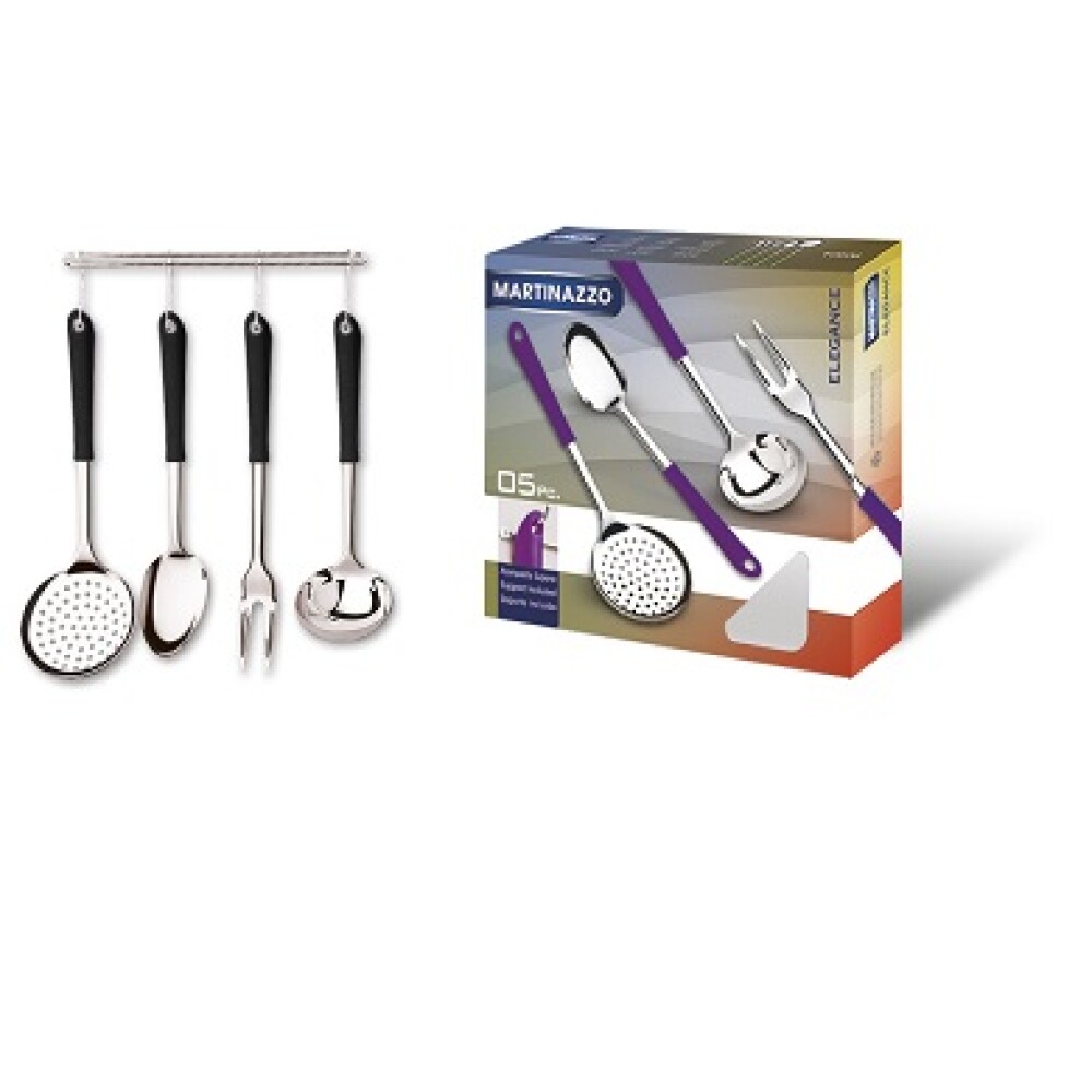 Elegance Jgo menage Negro 4 pzas M.plastico Elegance Jgo menage Negro 4 pzas M.plastico