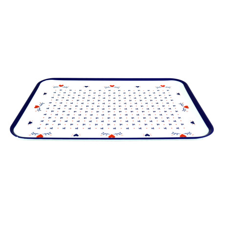 BANDEJA RECTANGULAR MELAMINA LINEA CORAZON 30.5X21.8X1.5CM 210GR BANDEJA RECTANGULAR MELAMINA LINEA CORAZON 30.5X21.8X1.5CM 210GR