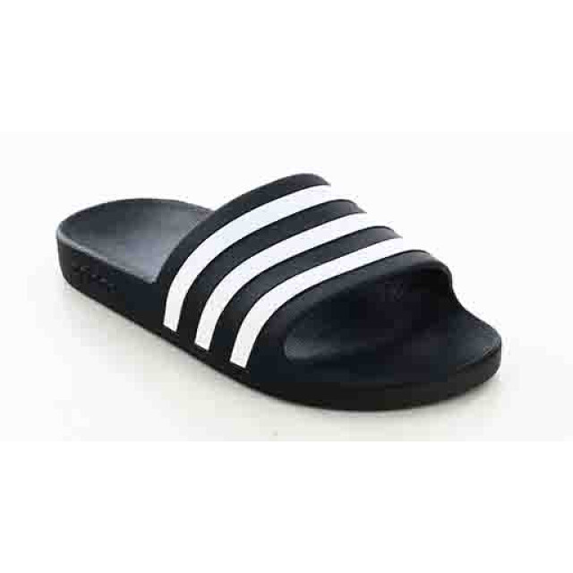 Chanclas de Hombre Adidas Adilette Aqua Negro - Blanco