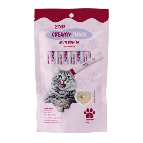 PURÉ LOPETS CREAMY SNACK GATO ATUN 60 GRS PURÉ LOPETS CREAMY SNACK GATO ATUN 60 GRS