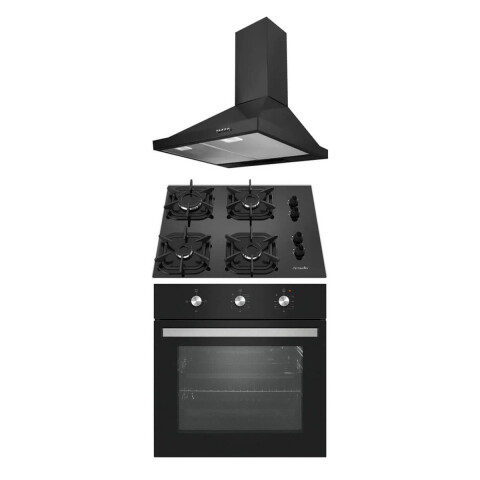 COMBO HORNO C/CONVECCION + CAMPANA PETRA + ANAFE 4 H Combo Horno C/conveccion + Campana Petra + Anafe 4 H