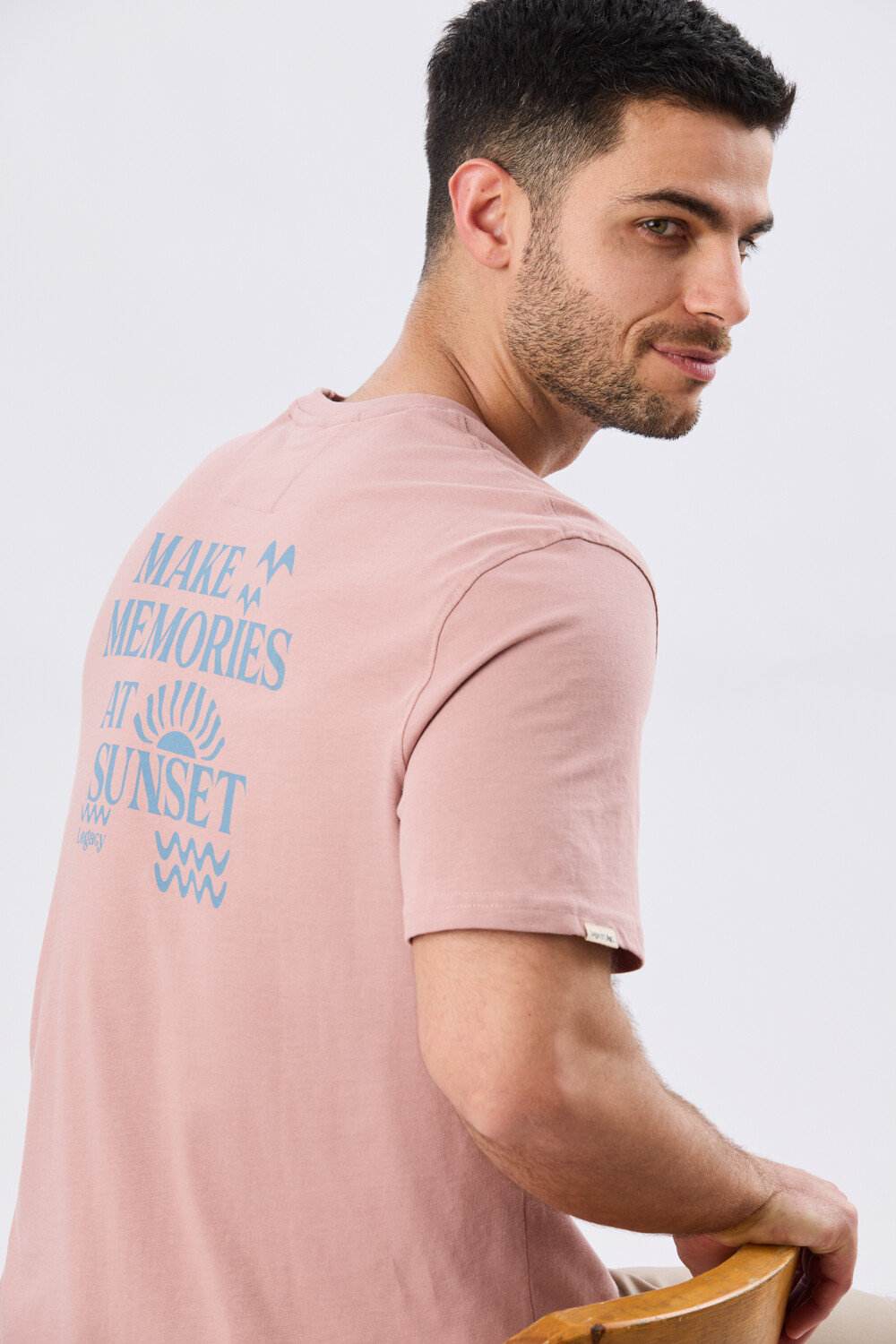 REMERA ESTAMPADA DE ALGODÓN Rosa