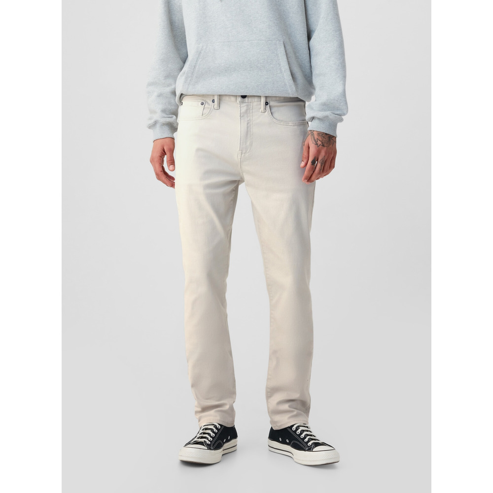 SLIM STRETCH 5 PKT PANT - FRESH PRALINE — Sallustro