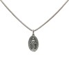 Dije Medalla Virgen Milagrosa-Plata 925 quemada-Sin piedra-CP3009 sinpiedra