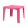 Mesa Infantil Plástico Resistente 54x54x46cm Liviana Segura Rosa